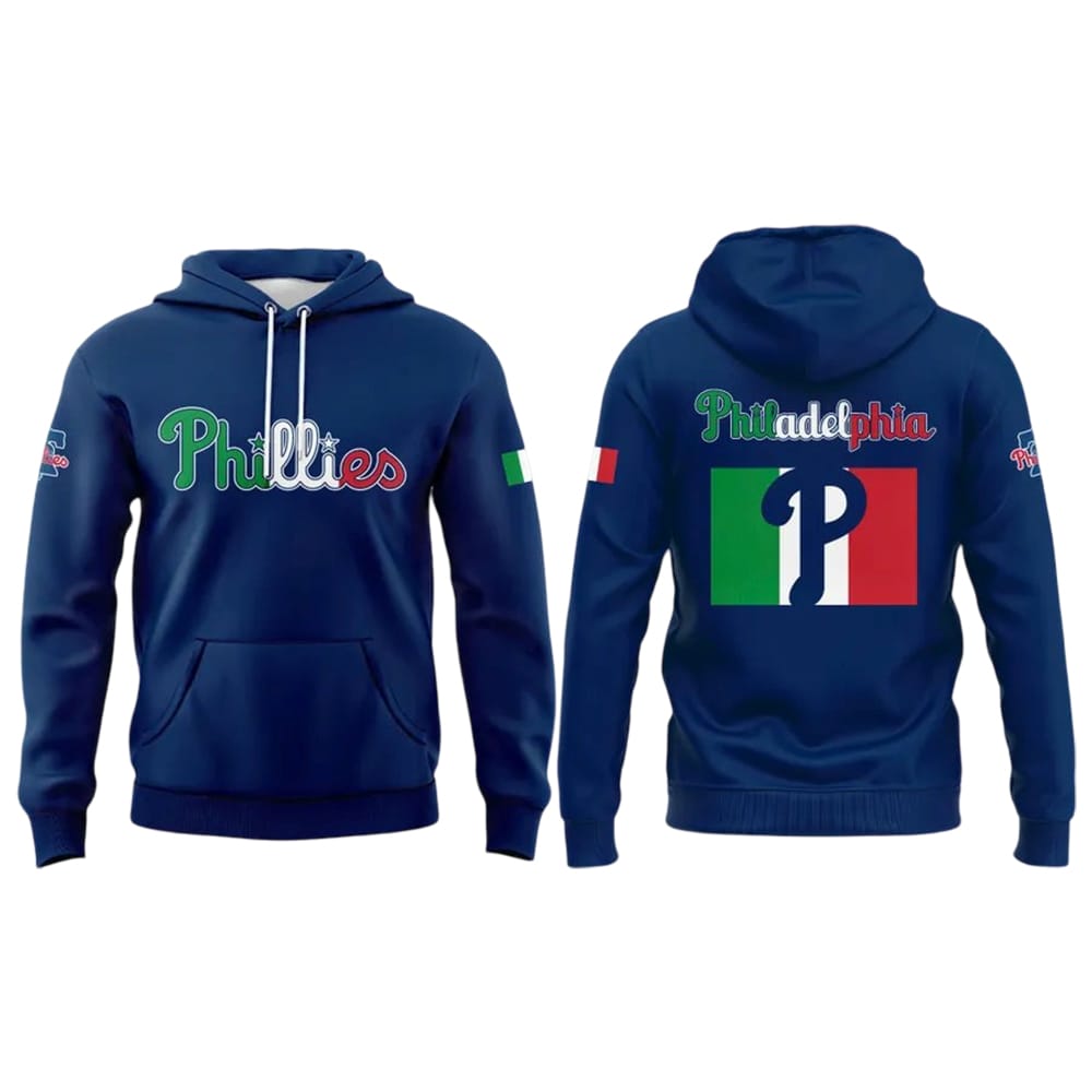 Phillies Italian Heritage Celebration Hoodie 2025 Phillies Italian Heritage Celebration Hoodie 2025
