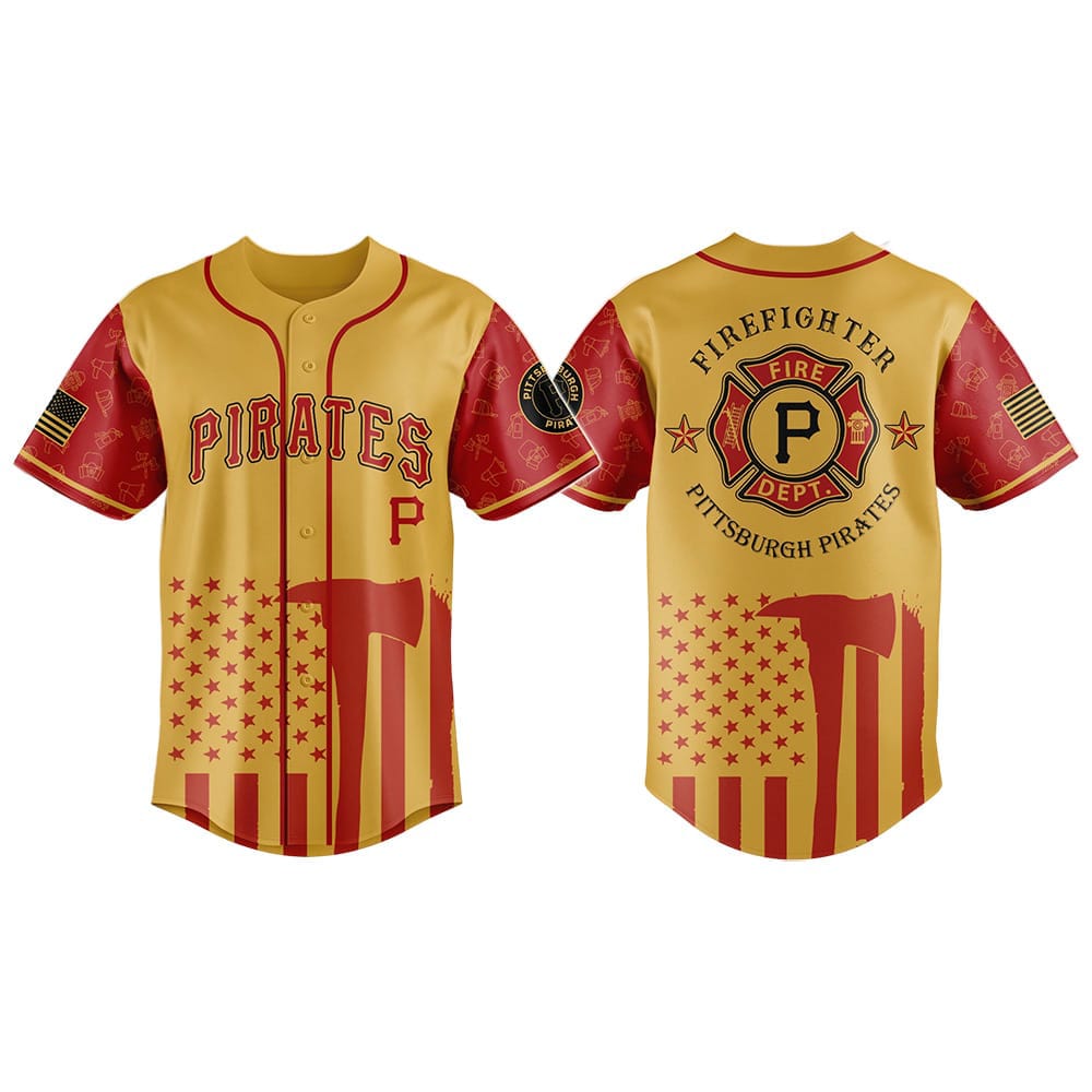 Pirates Firefighter Appreciation Night Jersey 2025 Pirates Firefighter Appreciation Night Jersey 2025