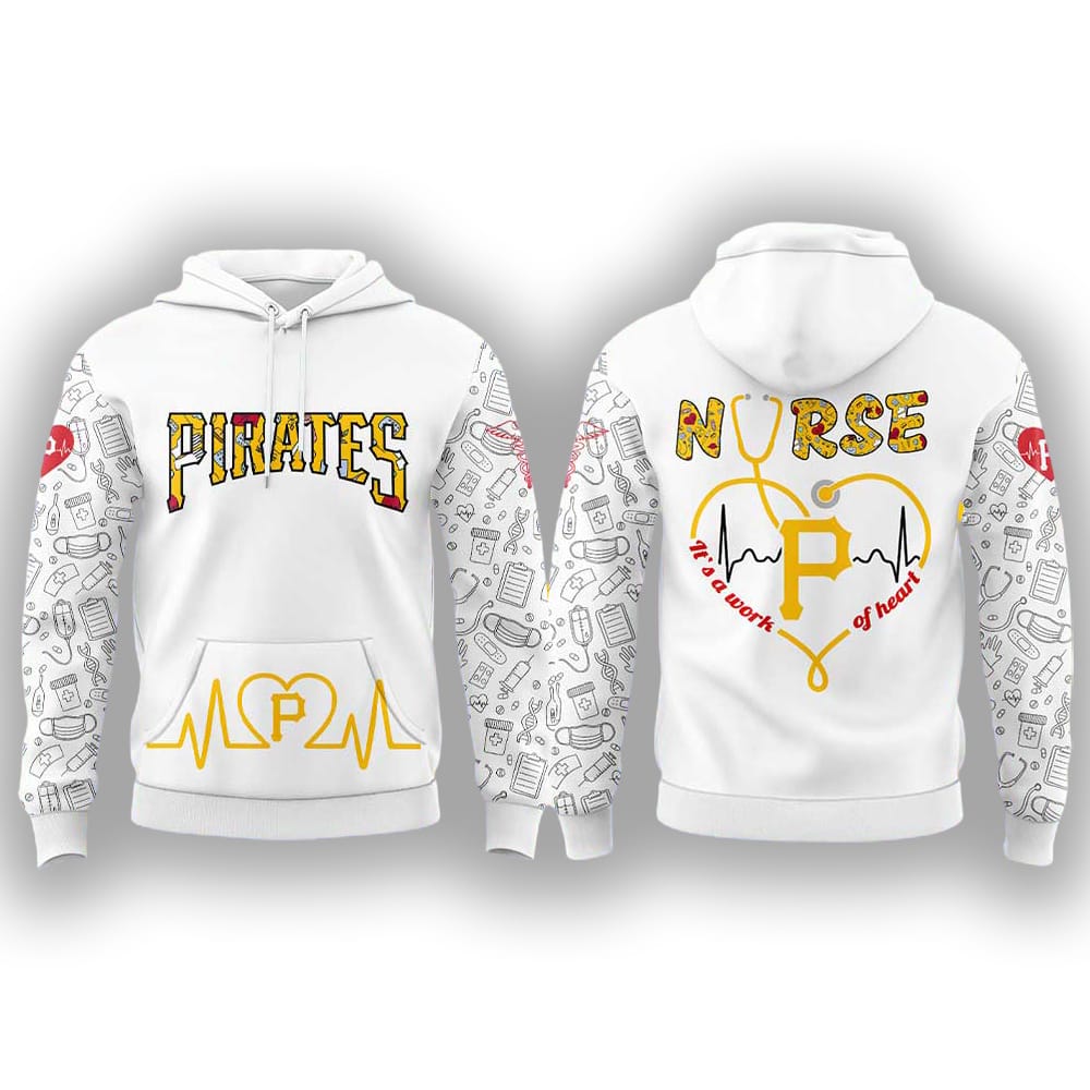 Pirates Nurses Appreciation Heartbeat EMS 2025 Hoodie Pirates Nurses Appreciation Heartbeat EMS 2025 Hoodie