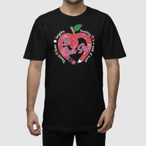 Red Sox Teach Love Inspire Teaching Is A Work Of Heart Shirt 4