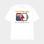 Recharge Democracy Upside Down Flag Battery Shirt
