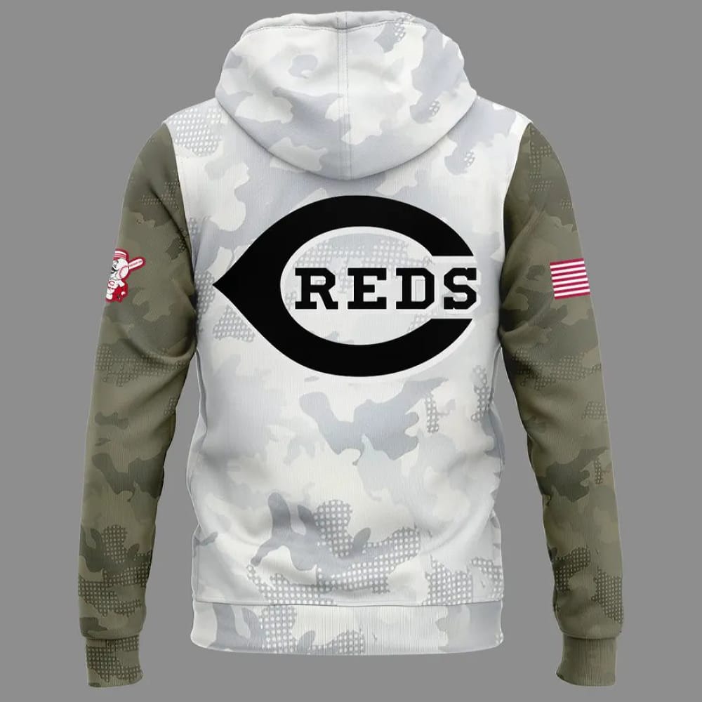 Reds Armed Forces Day Hoodie 2025 Reds Armed Forces Day Hoodie 2025