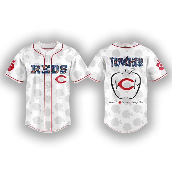 Reds TEACHER NIGHT Baseball Jersey 2025