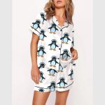 Resist Penguin Activism Flippers Up Pajama Set