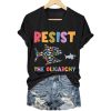 Resist The Oligarchy Funny Fish Shirt