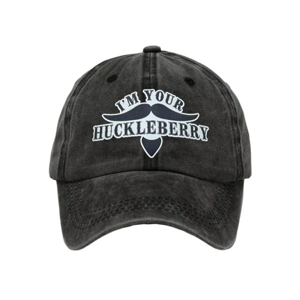 Retro I’m Your Huckleberry Print Baseball Cap