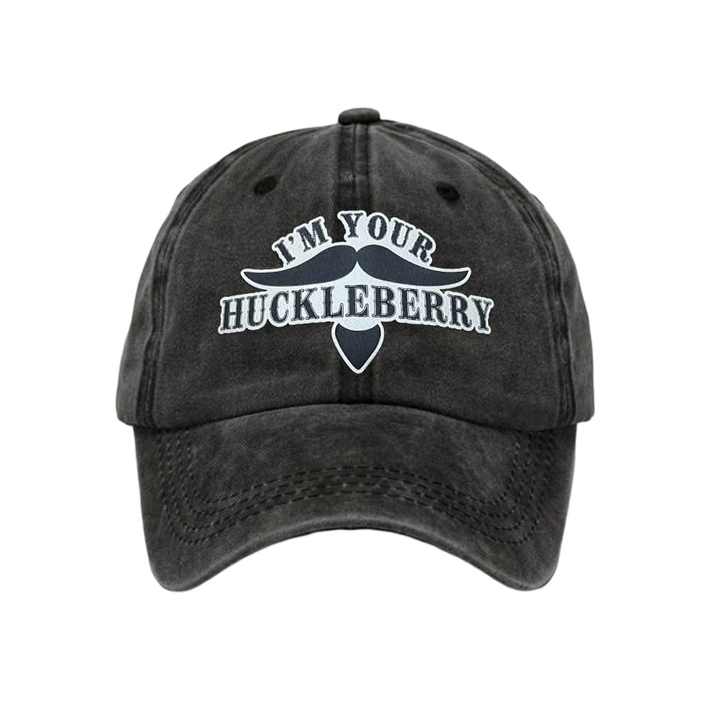 Retro Im Your Huckleberry Print Baseball Cap Retro I'm Your Huckleberry Print Baseball Cap