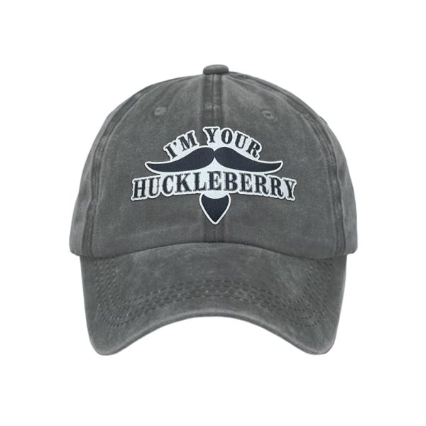 Retro I’m Your Huckleberry Print Baseball Cap