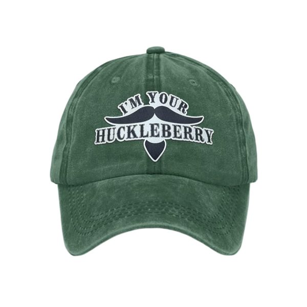 Retro I’m Your Huckleberry Print Baseball Cap