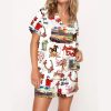 Retro Kentucky Derby Silky Satin Pajama Set
