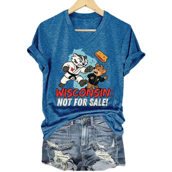 Retro Wisconsin Is Not For Sale Print T-Shirt