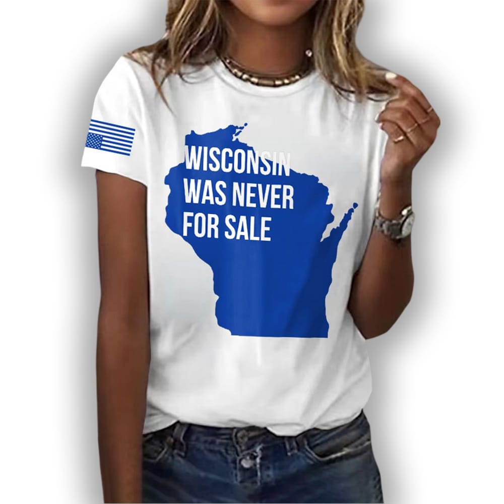 Retro Wisconsin Was Never For Sale Print T Shirt Retro Wisconsin Was Never For Sale Print T-Shirt