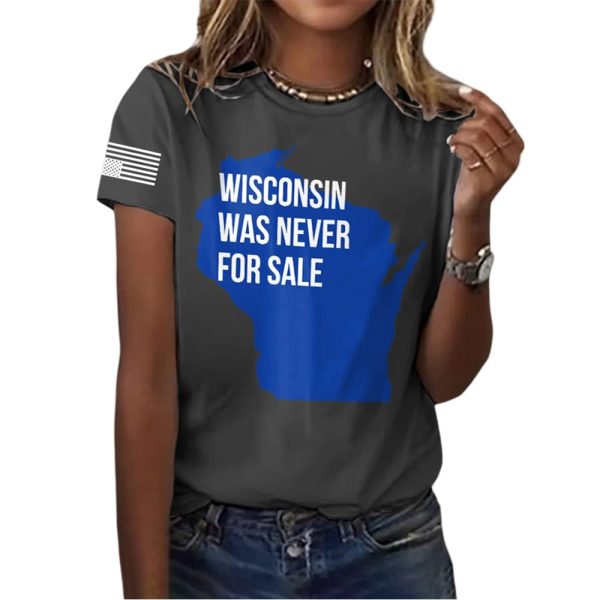 Retro Wisconsin Was Never For Sale Print T-Shirt