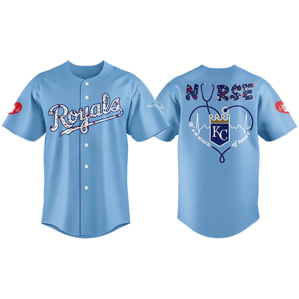 Royals Nurses Appreciation Light Blue Jersey 2025 Royals Nurses Appreciation Light Blue Jersey 2025
