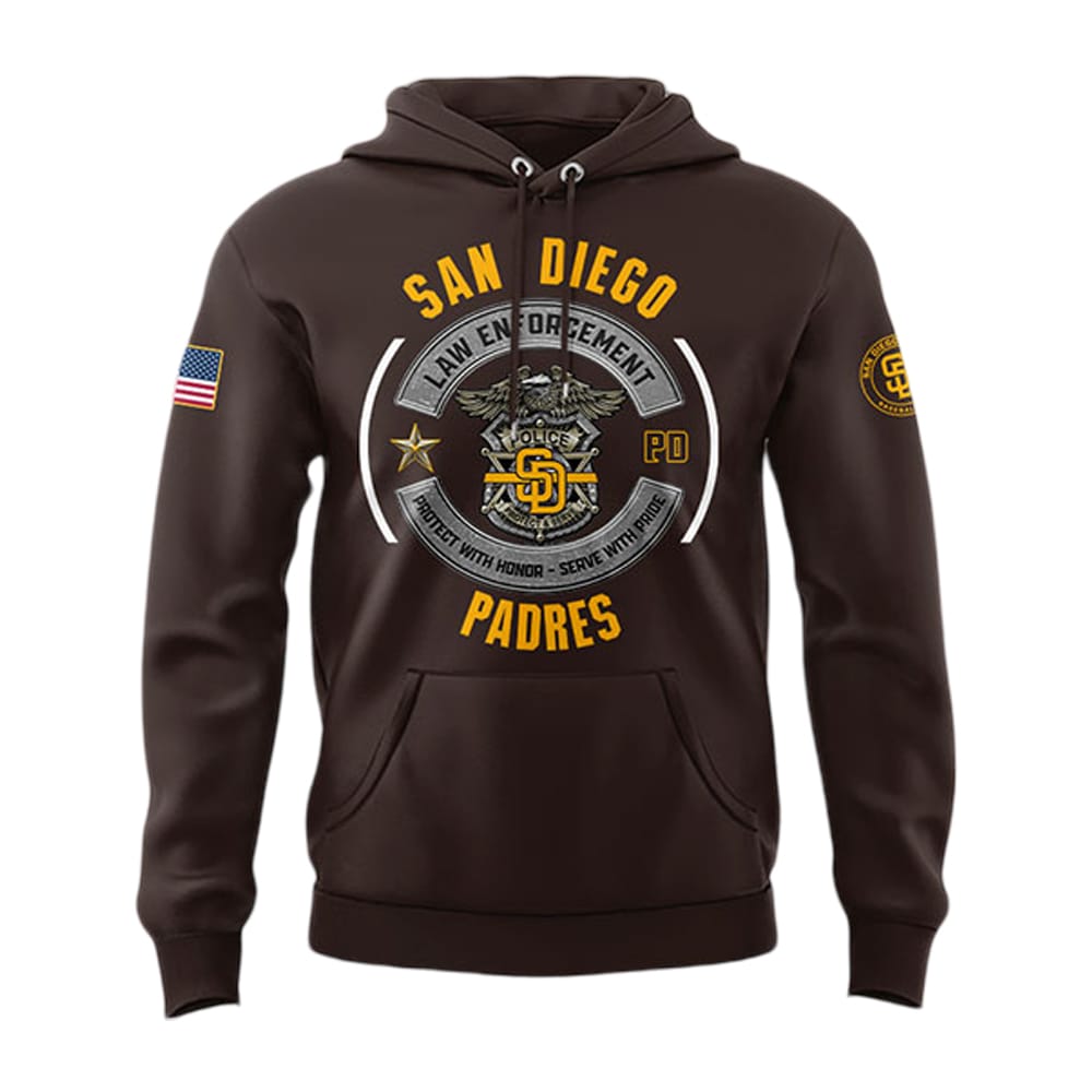 SD Padres National Law Enforcement Appreciation Day 2025 Hoodie SD Padres National Law Enforcement Appreciation Day 2025 Hoodie