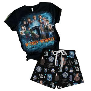 Dr Who Wibbly Wobbly Timey Wimey Stuff Pajama Set
