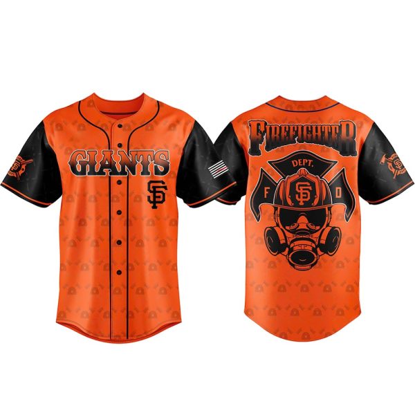 SF Giants Firefighter Appreciation Day 2025 Baseball Jersey
