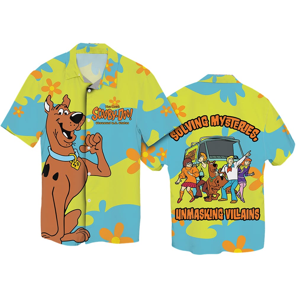 Scooby Doo Solving Mysteries Unmasking Villains Hawaiian Shirt Scooby Doo Solving Mysteries Unmasking Villains Hawaiian Shirt