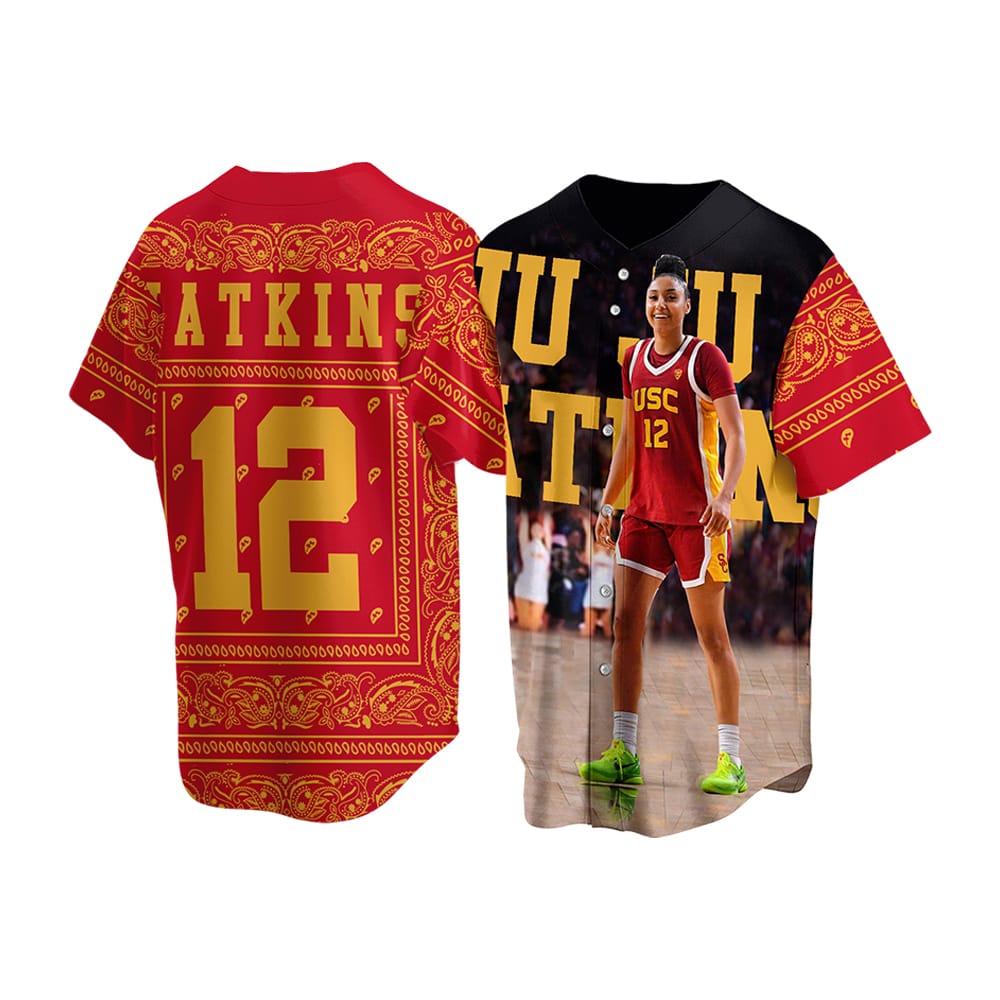 Snoop Dogg JuJu Watkins USC Baseball Jersey Snoop Dogg JuJu Watkins USC Baseball Jersey
