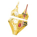 Summer Floral Blend Striped Two-Piece Bikini Set