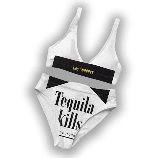 Tequila Kills The Boredom Two-Piece Bikini Set