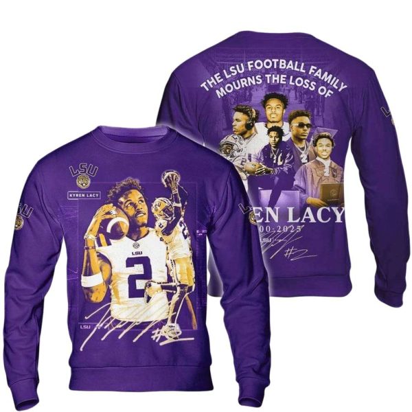 The LSU Football Family Mourns The Loss Of Kyren Lacy 2000-2025 Shirt