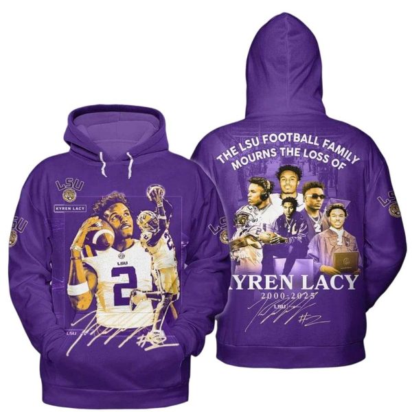 The LSU Football Family Mourns The Loss Of Kyren Lacy 2000-2025 Shirt