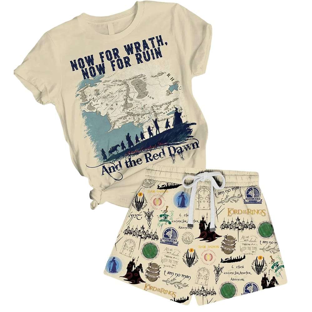 The Lord Of The Rings Now For Wrath Now For Ruin And The Red Dawn Pajama Set The Lord Of The Rings Now For Wrath Now For Ruin And The Red Dawn Pajama Set
