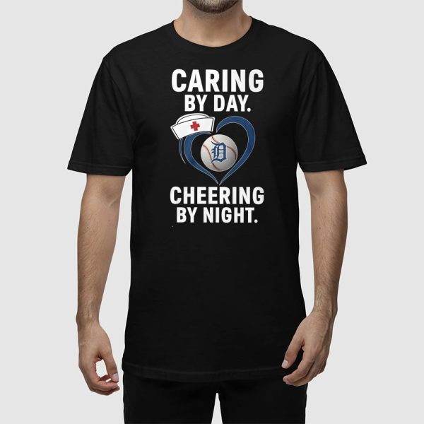 Tigers Caring By Day Cheering By Night Shirt