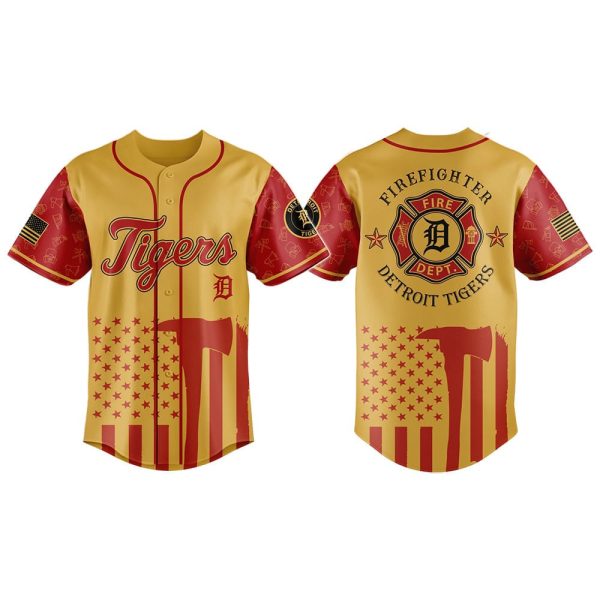Tigers Firefighter Appreciation Night Jersey 2025