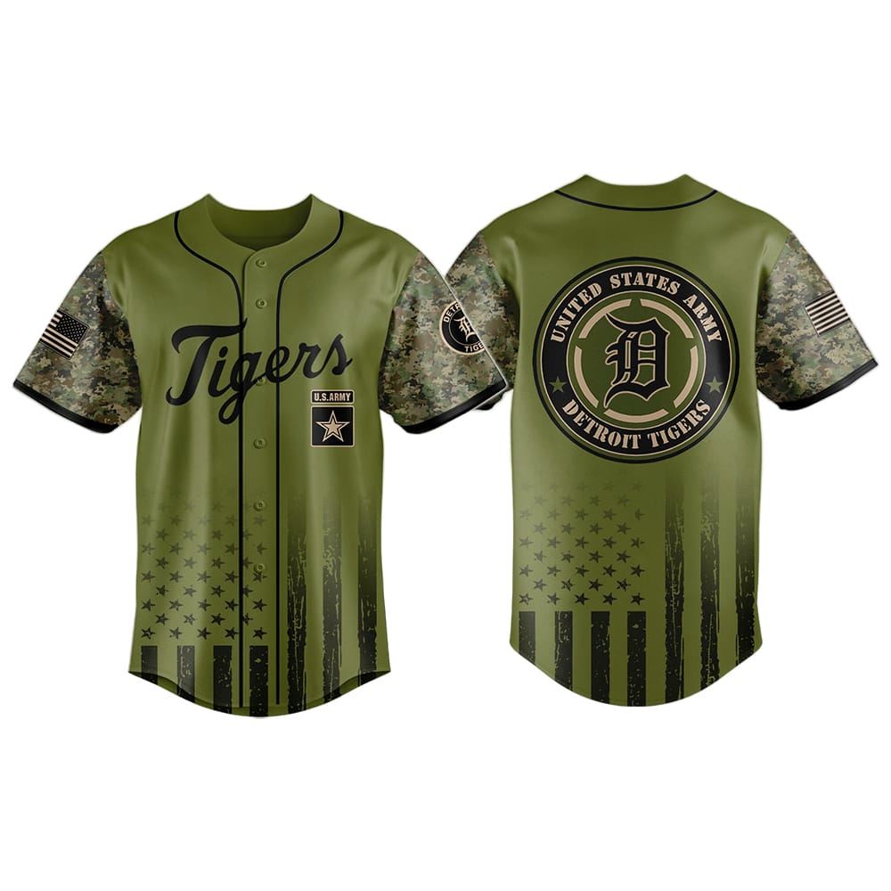 Tigers Military Appreciation Night Jersey 2025 Tigers Military Appreciation Night Jersey 2025