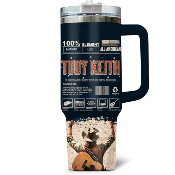 Toby Keith Country Comes Town Tour 40oz Tumbler