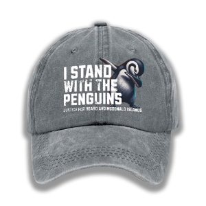 I Stand With The Penguins Justice For Heard And McDonald Islands Baseball Cap