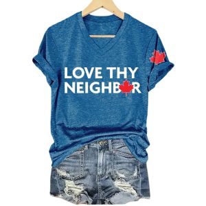 Love Thy Neighbor Canada Shirt4