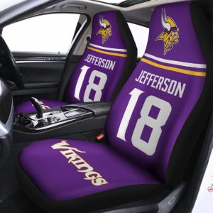 Jefferson 18 Vikings Car Seat Cover1