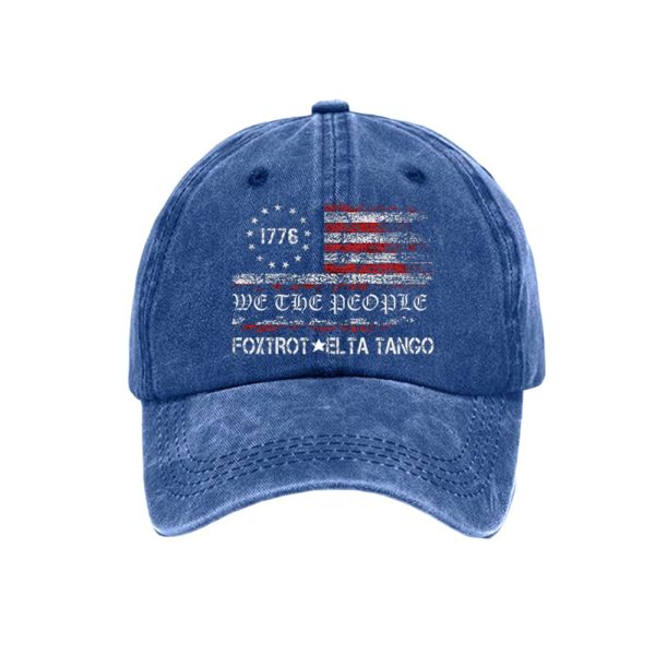 Unisex 1776 We The People Print Baseball Cap