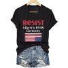 V-Neck Retro Resist Like It’s 1938 Germany Print T-Shirt