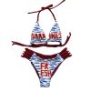 Vintage Sardine Halter Bikini Set For Women