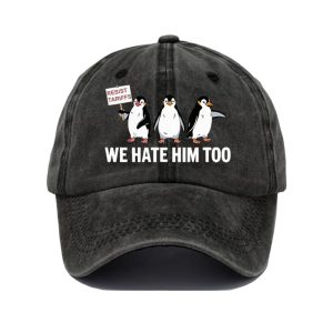 Penguin Boycott Tariffs We Hate Him Too Hat
