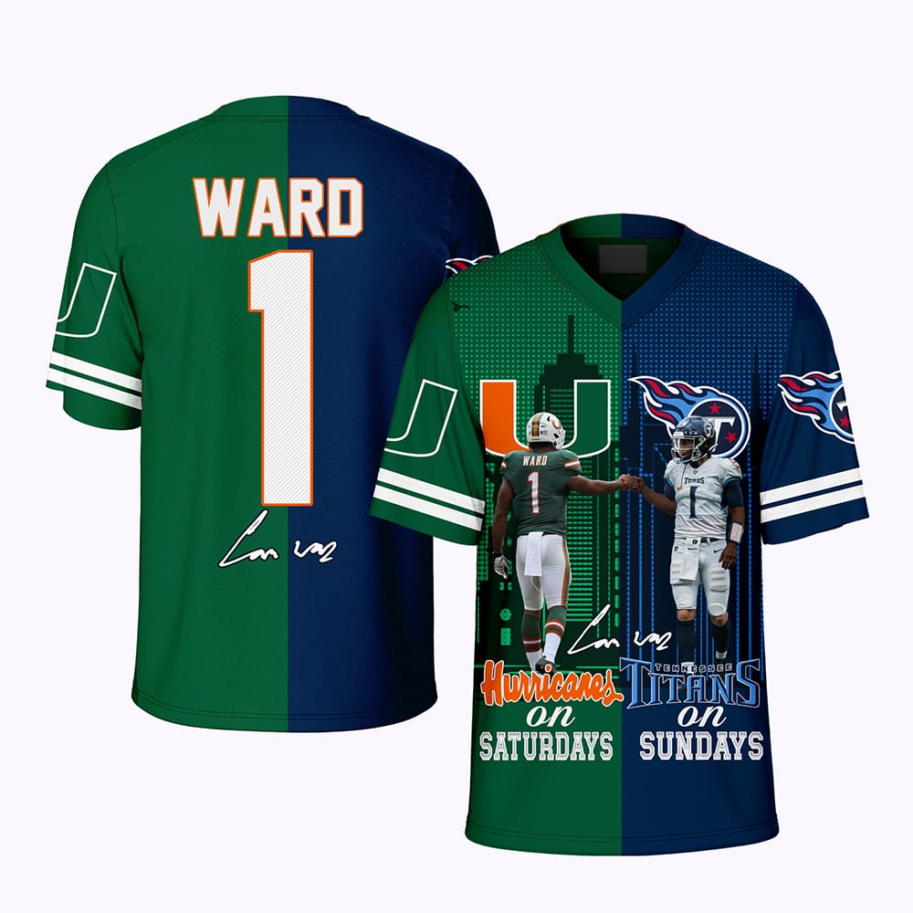 Ward Hurricanes On Saturdays Titans On Sundays Jersey Ward Hurricanes On Saturdays Titans On Sundays Jersey