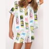 Watercolor Golf Brush Stroke Golf Lover Masters Golf Pajama Set