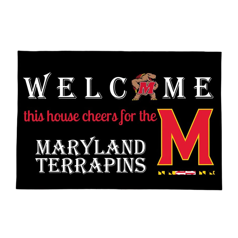 Welcome This House Cheers for The Terrapins Doormat Welcome This House Cheers for The Terrapins Doormat