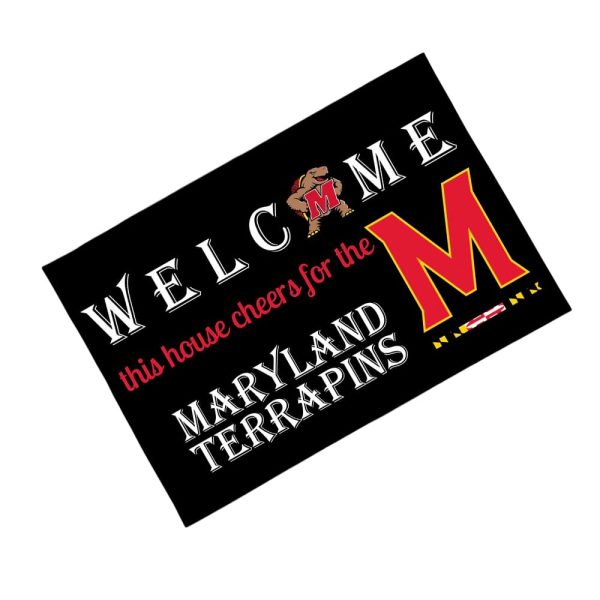 Welcome This House Cheers for The Terrapins Doormat