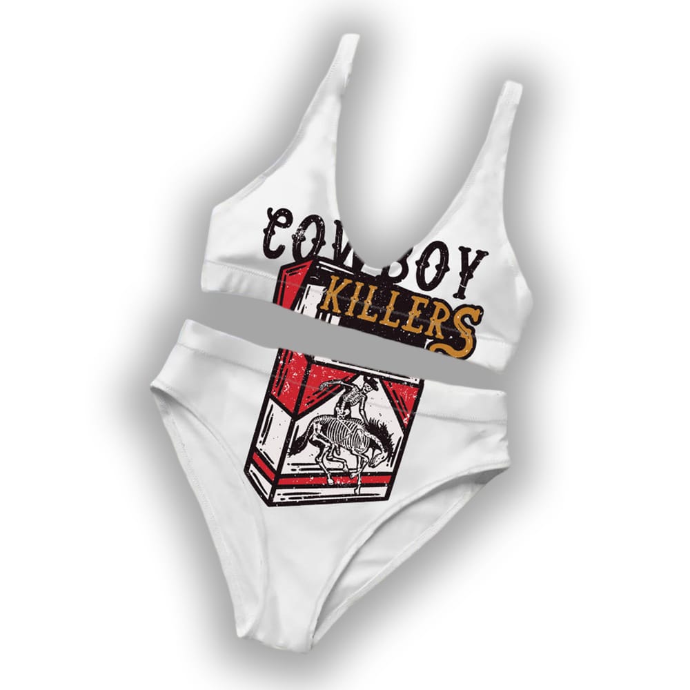Western Cowboy Killers Two Piece Bikini Set Western Cowboy Killers Two Piece Bikini Set