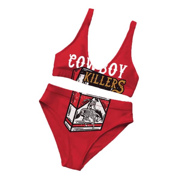 Western Cowboy Killers Two-Piece Bikini Set