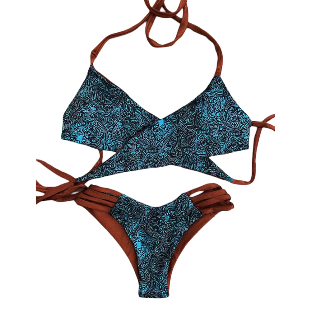 Western Flair Two Piece Bikini Set Western Flair Two-Piece Bikini Set