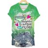 Women’s Cinco De Mayo Margaritas And Good Friends Printed Short-Sleeved T-Shirt