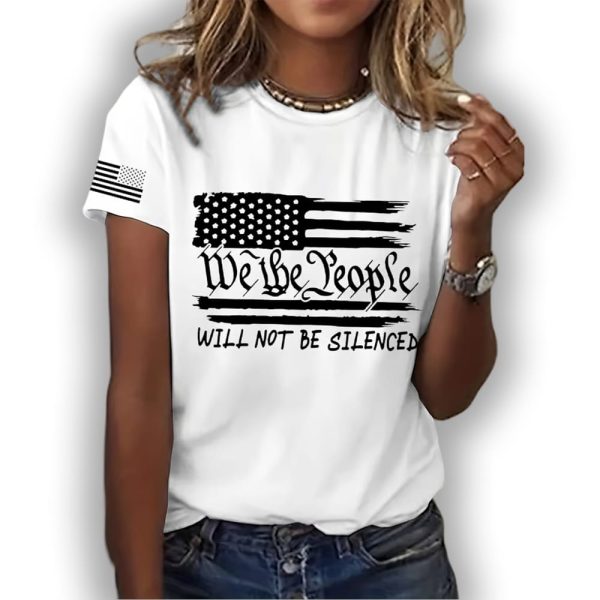 Women’s We The People Will Not Be Silenced Print T-Shirt