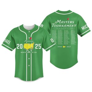 Masters 2025 Augusta National Golf Club Baseball Jersey1