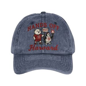 Bear Penguin FDT Hands Off Harvard Embroidered Cap